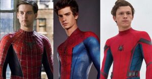 Spider Man Into the Spider Verse Tobey Maguire Andrew Garfield