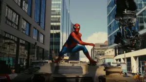 Símbolo misterioso em tanque agita teorias sobre Homem-Aranha: Um Novo Dia
